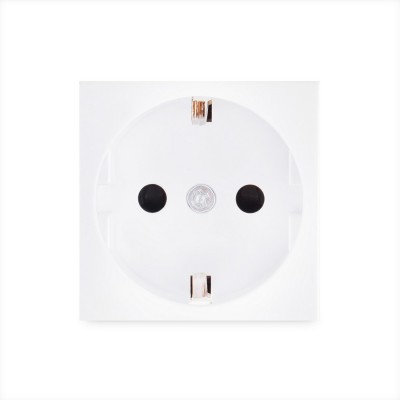 Розетка электрическая Рувинил типа Shuko 45x45 мм белая 70101 Розетка электрическая Рувинил типа Shuko 45x45 мм белая 70101