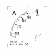Шкала для амперметра iPower 400/5