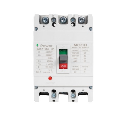 Автоматический выключатель iPower ВА57-250 3P 250A Автоматический выключатель iPower ВА57-250 3P 250A