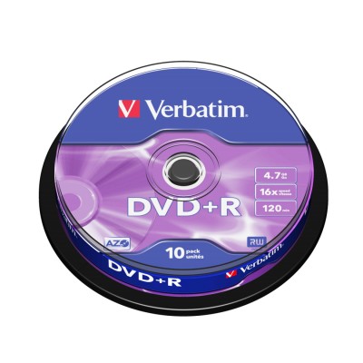 Диск DVD+R Verbatim (43498) 4.7GB 10штук Незаписанный Диск DVD+R Verbatim (43498) 4.7GB 10штук Незаписанный