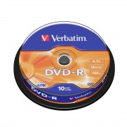Диск DVD-R Verbatim (43523) 4.7GB 10штук Незаписанный