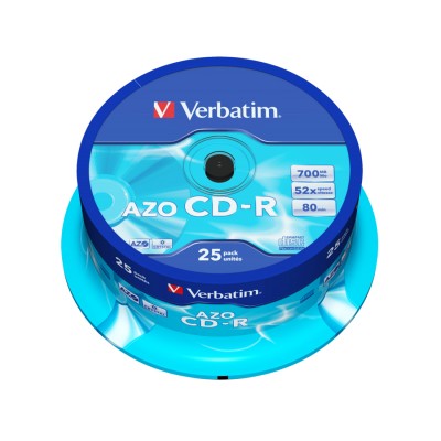 Диск CD-R Verbatim (43352) 700MB 25штук Незаписанный Диск CD-R Verbatim (43352) 700MB 25штук Незаписанный