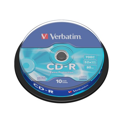 Диск CD-R Verbatim (43437) 700MB 10штук Незаписанный Диск CD-R Verbatim (43437) 700MB 10штук Незаписанный