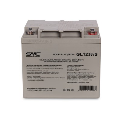 Аккумуляторная батарея SVC GL1238/S 12В 38 Ач (197*165*170) Аккумуляторная батарея SVC GL1238/S 12В 38 Ач (197*165*170)