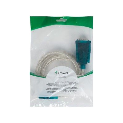 Интерфейсный кабель iPower USB TO RS232 1.5м. Интерфейсный кабель iPower USB TO RS232 1.5м.