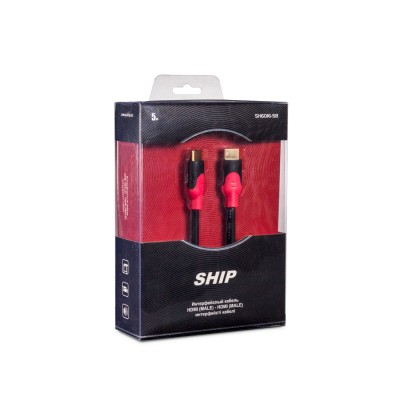 Интерфейсный кабель HDMI-HDMI SHIP SH6016-5B 30В Блистер Интерфейсный кабель HDMI-HDMI SHIP SH6016-5B 30В Блистер