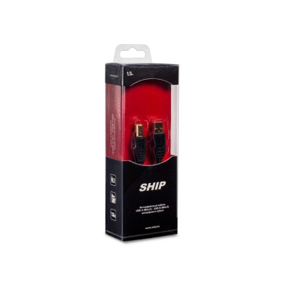 Интерфейсный кабель A-B SHIP SH7013-1.5B Hi-Speed USB 2.0 30В Интерфейсный кабель A-B SHIP SH7013-1.5B Hi-Speed USB 2.0 30В