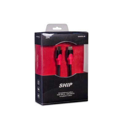 Интерфейсный кабель HDMI-HDMI SHIP SH6016-3B 30В Блистер Интерфейсный кабель HDMI-HDMI SHIP SH6016-3B 30В Блистер