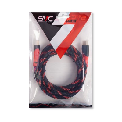 Интерфейсный кабель HDMI-HDMI SVC HR0300RD-P, 30В, Красный, Пол. пакет, 3 м Интерфейсный кабель HDMI-HDMI SVC HR0300RD-P, 30В, Красный, Пол. пакет, 3 м