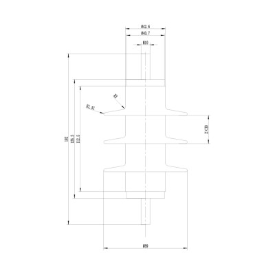 Ограничитель перенапряжения Deluxe HY5WS-10/30 6000 В Ограничитель перенапряжения Deluxe HY5WS-10/30 6000 В