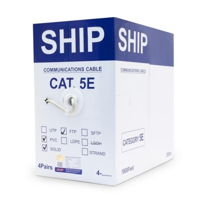 Кабель сетевой SHIP D145-P Cat.5e FTP 30В PVC Кабель сетевой SHIP D145-P Cat.5e FTP 30В PVC