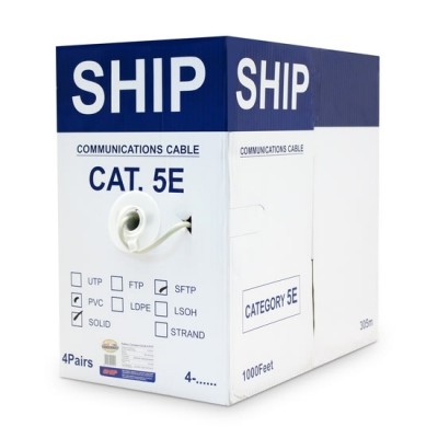 Кабель сетевой SHIP D155-P Cat.5e SF/UTP 30В PVC Кабель сетевой SHIP D155-P Cat.5e SF/UTP 30В PVC