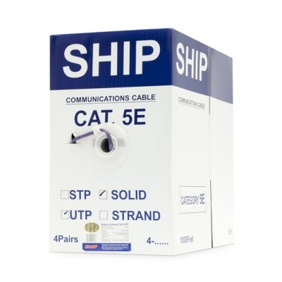 Кабель сетевой SHIP D108 Cat.5e UTP 30В LSZH Кабель сетевой SHIP D108 Cat.5e UTP 30В LSZH