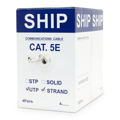 Кабель сетевой SHIP D135S-P Cat.5e UTP 30В PVC Кабель сетевой SHIP D135S-P Cat.5e UTP 30В PVC