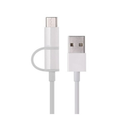 Интерфейсный кабель Xiaomi 100cm MICRO USB and Type-C Белый Интерфейсный кабель Xiaomi 100cm MICRO USB and Type-C Белый