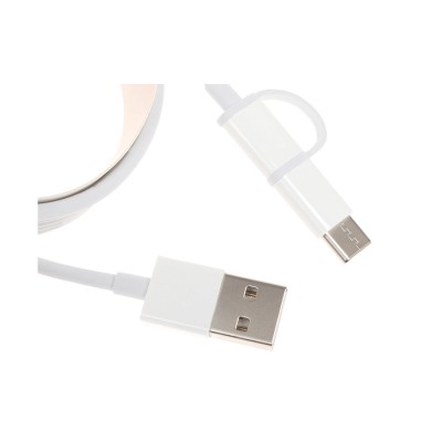 Интерфейсный кабель Xiaomi 30cm MICRO USB and Type-C Белый Интерфейсный кабель Xiaomi 30cm MICRO USB and Type-C Белый