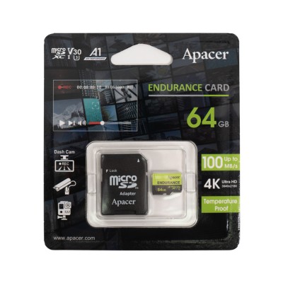 Карта памяти Apacer AP64GEDM1D05-R 64GB с адаптером SD Карта памяти Apacer AP64GEDM1D05-R 64GB с адаптером SD
