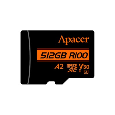 Карта памяти Apacer AP512GMCSX10U8-R 512GB с адаптером SD Карта памяти Apacer AP512GMCSX10U8-R 512GB с адаптером SD