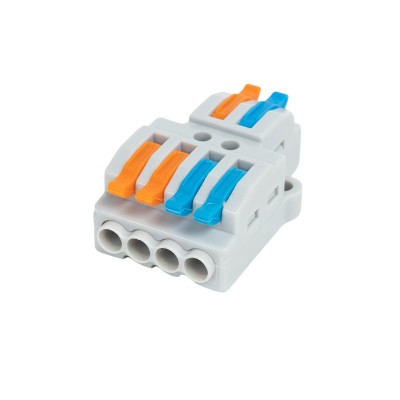 Клемма Deluxe 222-424 (0,08-4,0мм 32А) 2 конт.группы 1 ввод 2 вывода Клемма Deluxe 222-424 (0,08-4,0мм 32А) 2 конт.группы 1 ввод 2 вывода