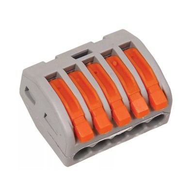 Клемма Deluxe 222-415 (0,08-2,5мм 32А) (50 штук в упаковке) Клемма Deluxe 222-415 (0,08-2,5мм 32А) (50 штук в упаковке)