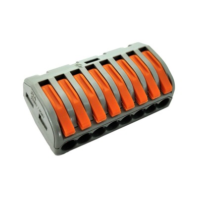 Клемма Deluxe 222-418 (0,08-2,5мм 32А) (50 штук в упаковке) Клемма Deluxe 222-418 (0,08-2,5мм 32А) (50 штук в упаковке)