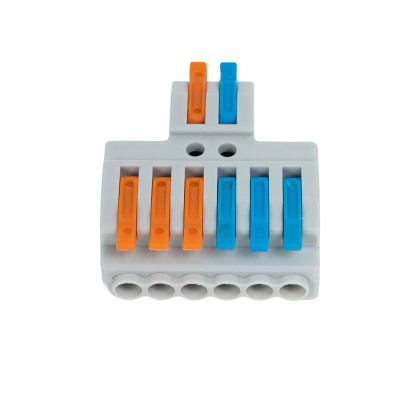 Клемма Deluxe 222-426 (0,08-4,0мм 32А) 2 конт.группы 1 ввод 3 вывода Клемма Deluxe 222-426 (0,08-4,0мм 32А) 2 конт.группы 1 ввод 3 вывода