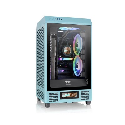 Компьютерный корпус Thermaltake The Tower 200 Turquoise Mini Chassis без Б/П Компьютерный корпус Thermaltake The Tower 200 Turquoise Mini Chassis без Б/П
