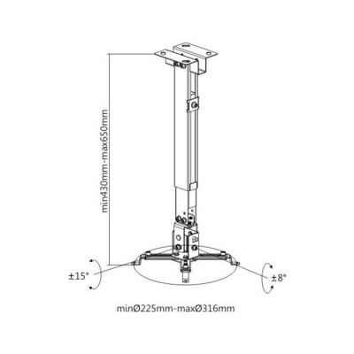 Кронштейн потолочный Brateck PRB-2G Кронштейн потолочный Brateck PRB-2G