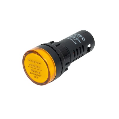 Лампа светодиодная универсальная Deluxe AD16-22D 220V AC/DC (желтая) Лампа светодиодная универсальная Deluxe AD16-22D 220V AC/DC (желтая)