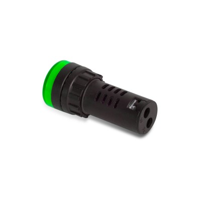 Лампа светодиодная универсальная Deluxe AD16-22D 220V AC/DC (зелёная) Лампа светодиодная универсальная Deluxe AD16-22D 220V AC/DC (зелёная)