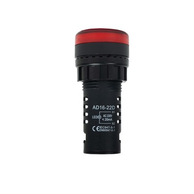 Лампа светодиодная Deluxe AD16-22D (красная) Лампа светодиодная Deluxe AD16-22D (красная)