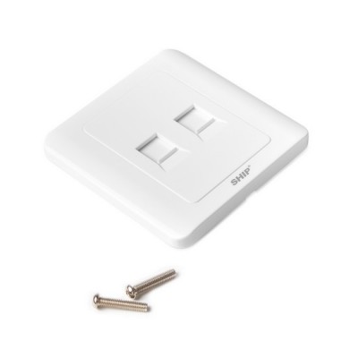 Лицевая панель телекоммуникационная Под 2 модуля SHIP A160-2А Лицевая панель телекоммуникационная Под 2 модуля SHIP A160-2А