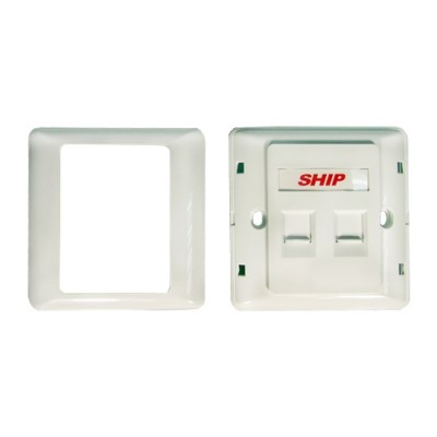 Лицевая панель телекоммуникационная Под 2 модуля SHIP A160-2 Лицевая панель телекоммуникационная Под 2 модуля SHIP A160-2