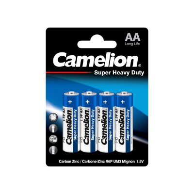 Батарейка CAMELION Super Heavy Duty R6P-BP4B 4 шт. в блистере Батарейка CAMELION Super Heavy Duty R6P-BP4B 4 шт. в блистере