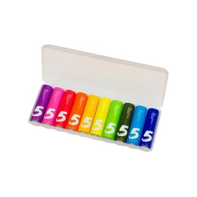 Батарейки Xiaomi AA Rainbow Batteries (10 штук в упаковке) Батарейки Xiaomi AA Rainbow Batteries (10 штук в упаковке)