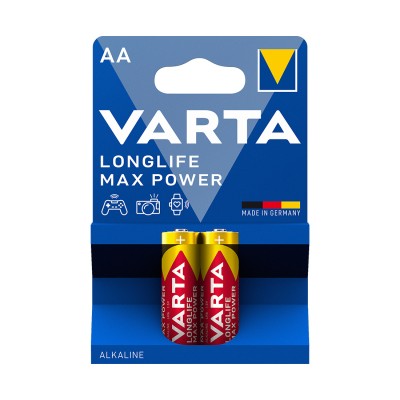 Батарейка VARTA Longlife Power Max Mignon 1.5V - LR6/AA 2 шт в блистере Батарейка VARTA Longlife Power Max Mignon 1.5V - LR6/AA 2 шт в блистере