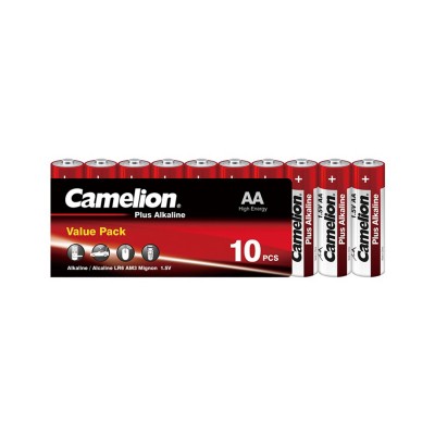 Батарейка CAMELION Plus Alkaline LR6-SP10-DA 10 шт. в плёнке Батарейка CAMELION Plus Alkaline LR6-SP10-DA 10 шт. в плёнке