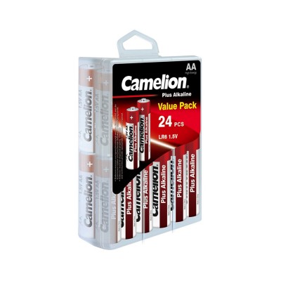 Батарейка CAMELION Plus Alkaline LR6-PBH24 24 шт. в упак. Батарейка CAMELION Plus Alkaline LR6-PBH24 24 шт. в упак.