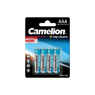 Батарейка CAMELION Digi Alkaline LR03-BP4DG 4 шт. в блистере Батарейка CAMELION Digi Alkaline LR03-BP4DG 4 шт. в блистере