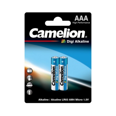 Батарейка CAMELION Digi Alkaline LR03-BP2DG 2 шт. в блистере Батарейка CAMELION Digi Alkaline LR03-BP2DG 2 шт. в блистере