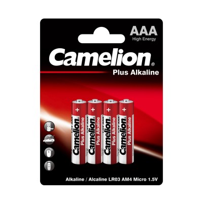 Батарейка CAMELION Plus Alkaline LR03-BP4 4 шт. в блистере Батарейка CAMELION Plus Alkaline LR03-BP4 4 шт. в блистере