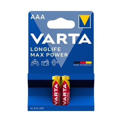 Батарейка VARTA Longlife Power Max Micro 1.5V - LR03/ AAA (2 шт) Батарейка VARTA Longlife Power Max Micro 1.5V - LR03/ AAA (2 шт)