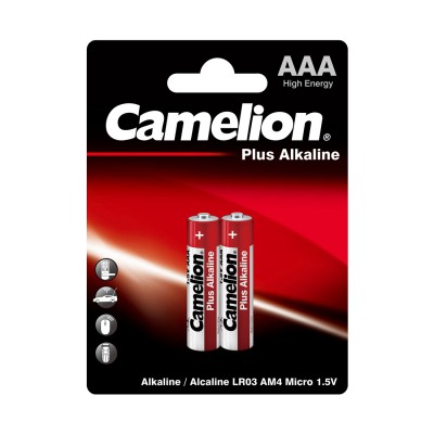 Батарейка CAMELION Plus Alkaline LR03-BP2 2 шт. в блистере Батарейка CAMELION Plus Alkaline LR03-BP2 2 шт. в блистере