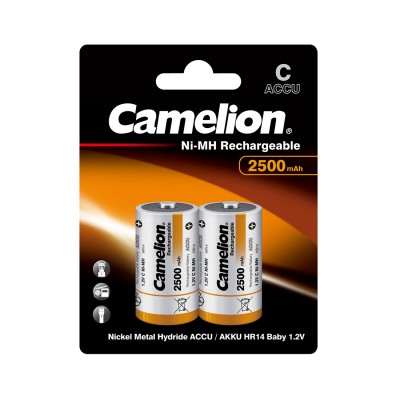 Аккумулятор CAMELION Rechargeable Ni-MH NH-C2500BP2 2 шт. в блистере Аккумулятор CAMELION Rechargeable Ni-MH NH-C2500BP2 2 шт. в блистере