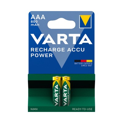 Аккумулятор VARTA R2U Micro 1.2V - HR03/AAA 800 мАч (2 шт) Аккумулятор VARTA R2U Micro 1.2V - HR03/AAA 800 мАч (2 шт)