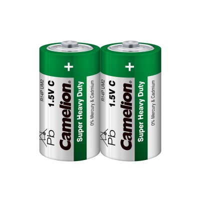 Батарейка CAMELION Super Heavy Duty R14P-SP2G 2 шт. в плёнке Батарейка CAMELION Super Heavy Duty R14P-SP2G 2 шт. в плёнке