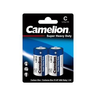 Батарейка CAMELION Super Heavy Duty R14P-BP2B 2шт. в блистере Батарейка CAMELION Super Heavy Duty R14P-BP2B 2шт. в блистере