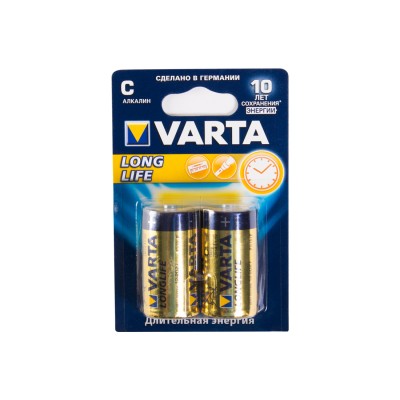 Батарейка VARTA Longlife Baby 1.5V - LR14/ C 2 шт. в блистере Батарейка VARTA Longlife Baby 1.5V - LR14/ C 2 шт. в блистере