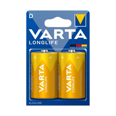 Батарейка VARTA Longlife Mono 1.5V - LR20/D 2 шт. в блистере Батарейка VARTA Longlife Mono 1.5V - LR20/D 2 шт. в блистере