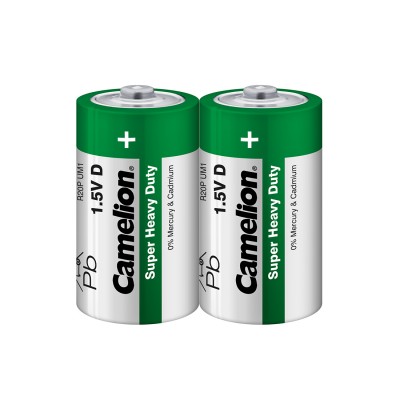 Батарейка CAMELION Super Heavy Duty R20P-SP2G 2 шт. в плёнке Батарейка CAMELION Super Heavy Duty R20P-SP2G 2 шт. в плёнке